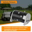 47559475001 Golf Cart Starter Generator Compatible with Kohler ECH440 for Subaru EX40 Engine 2015-2018 Gas Models,4T 12V Pedal Start Car Starter with Pulley Replace 105190101,475594750-01