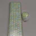 Wireless Keyboard and Mouse Combo, Colorful Ergonomic Full Size Retro Low-Noise Keyboard with Cute keycaps, Compatible with Windows, PC, Perfer for Home and Office Keyboards (Green)