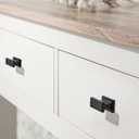 LIMUR 10 Pack 5 Inch (128 mm) Hole Center Matte Black Cabinet Knobs Cabinet Pulls - Solid Zinc Alloy Kitchen Cabinet Handles, Drawer Pulls,Drawer Knob, Cupboard Hardware