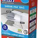 Hefty Shrink-Pak – 2Extra Large Vacuum Seal Storage Bags – Space Saver Bags for Clothing, Pillows, Towels, or Blankets, 2 x XL Bags