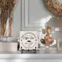 2 x Funny Office Desk Decor, Coffee Bar Accessories, Coffee Bar Wooden Sign, Birthday Christmas Inspirational Gifts for Women Men Family Friends, Cute Cool Desk Accessories for Home Office-D14