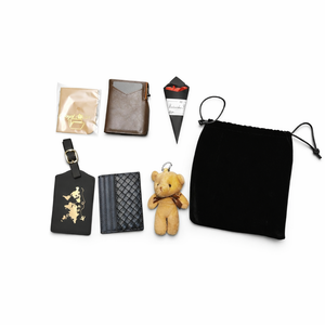 Royal Wallet Set Of Accessories Men's Slim Blocking Wallet (Brown)