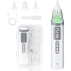 TopQuaFocus Baby Nasal Aspirator, Electric Nose Sucker Cleaner, 3 Adjustable Suction Power Level for Babies and Toddlers