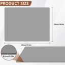 Non-Slip Mat for Ellipse Leg Exerciser Machine, 23.619.6 in Leg Exerciser Mat for Under Desk Elliptical Pedal Exerciser, Elliptical Machine Accessories Workout Equipment Mat Floor Protection