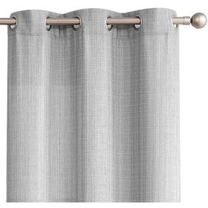 COLLACT Grey Curtains Linen Textured Curtains 72 Inch Length for Living Room Casual Weave Light Filtering Semi Sheer Drapes Grommet Top Window Treatments, W38 x L72, 2 Panels Heathered Grey COLLACT Grey Curtains Linen Textured Curtains 72 Inch Length for Living Room Casual Weave Light Filtering Semi Sheer Drapes Grommet Top Window Treatments, W38 x L72, 2 Panels Heathered Grey