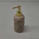 Soap Dispenser  Eco-Resin Relief with Gold Pump, Coastal Bathroom Vanity & Nautical Kitchen Sink Decor (Sea Horse)