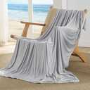 Bedsure Light Grey Cooling Blanket for Hot Sleepers - Summer Cold Throw Blanket for Bed, Arc-Chill Lightweight Summer Bedding, Cool Thin Ice Cold Cooled Throws with Rayon Derived from Bamboo, 50x70