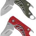 Kershaw Cinder Pocket Knife, Small Lightweight Keychain Knife (2 Pack)
