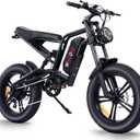 Windone E2 Electric Bike for Adults, Full Suspension, 48V13Ah Removable Battery, Up to 28MPH & 46.6 Miles (PAS), 1000W Ebike with All-Terrain 4.0" Fat Tires, Cruise Control, UL Certified, Moped E-Bike