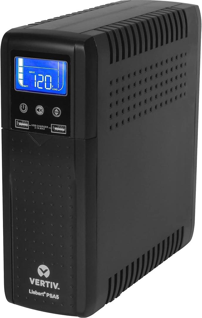 Liebert PSA5 500VA UPS, 10-Outlets, Black (PSA5-500MT120)