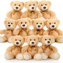  Bulk Teddy Bear Baby Shower, 10 Packs Small Teddy Bear Stuffed Animals in Bulk,13.5" Small Stuffed Bears Plush for Wedding,Birthday,Christmas, Party Decorations
