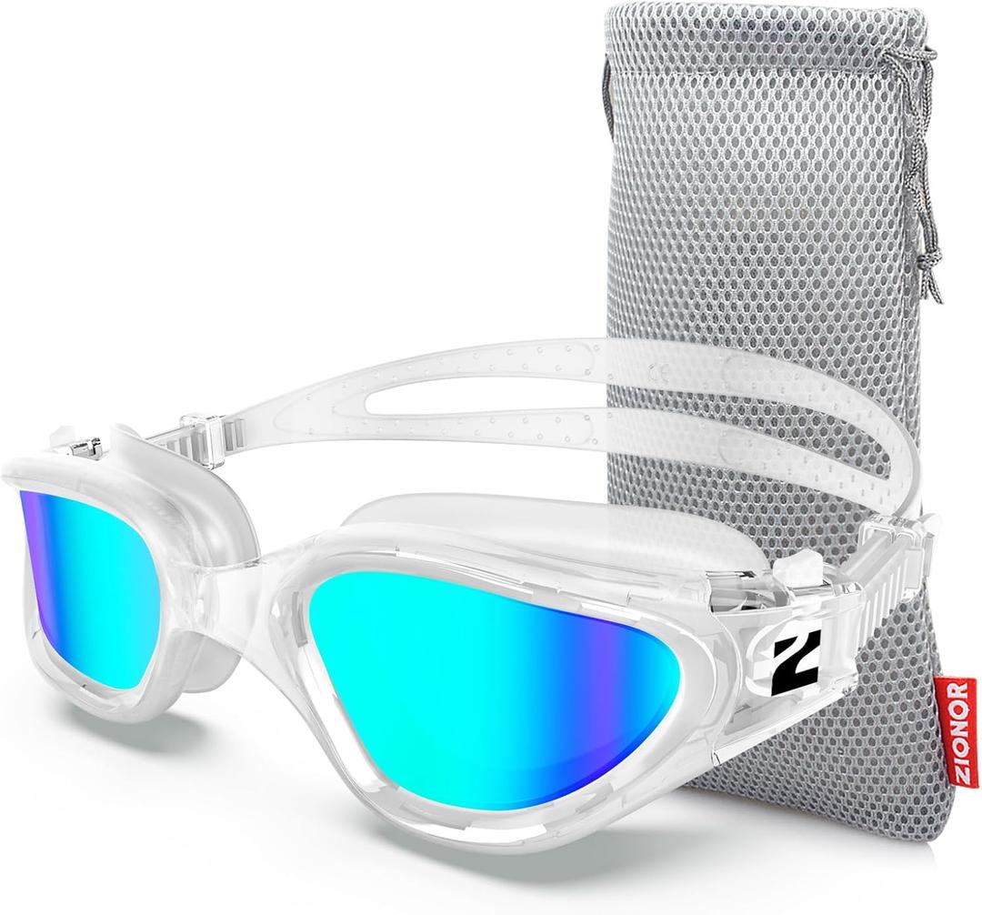 ZIONOR Swim Goggles, G1 SE Swimming Goggles Anti-Fog for Adult Men Women, One Size