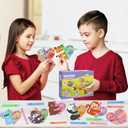 2 x Valentines Day Gifts for Kids, 28 Pack Mini Bubble Wands with Greeting Cards Valentines Animal Themes for Kids, Valentine's Day School Prizes Party Favor, Classroom Exchange Gifts