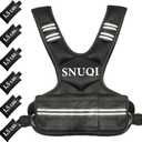 Adjustable Weighted Vest for Men and Women 9-18lbs Weighted Vest with 6 Ironsand Weights for Home Workouts Adjustable Body Weight Vest Exercise Set for Cardio and Strength Training (black) 9-18 lb.