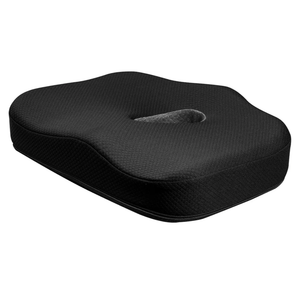 Type S Smoothing Premium Comfort Memory Foam Seat Cushion - Ergonomic Back Pain Relief for Coccyx Tailbone Sciatica Back Pain Relief for Office Chairs Gaming Chairs Car Seats Wheelchairs Chair Pad