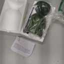 8.9" Modern Glass Table Lamp for Living Room, Dimmable Desk Lamps for Bedroom, UL Listed Nightstand Lamp with Dome Base, End Table Lamps for Side Tables, College Dorm, Office, Glossy Green