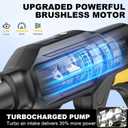 Cordless Portable Washer, Handheld Washer for Car Home Outdoor Patio Garden,Battery Operated Washer with 6-in-1 Swivel Nozzle & 16.4FT Hose, 3 Speed Modes, Black