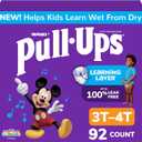 Pull-Ups Boys' Potty Training Pants, Size 3T-4T Training Underwear (32-40 lbs), 92 Count