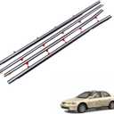 4 Pcs Car Window Weather Stripping Seal for Accord 1998 1999 2000 2001 2002, Car Window Seal Trim Molding Belt Self Adhesive Weatherstrip Accessories