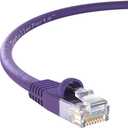 InstallerParts CAT6 Cable UTP Booted - Purple, 5 FT, 10 Pack - Professional Series - 10Gbps, Cat6 Patch Cable, Network, Internet