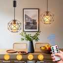 Battery Operated Chandelier,Gazebo Battery Operated Outdoor Lights Waterproof 7.8′′×7′′Hanging Pendant Light 4 AA Batteries,for Pergola Patio Porch Garden Barn Room Decor, Battery Powered