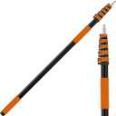 AgiiMan 30FT Reach Telescoping Pole - 5 to 24FT Extension Pole, Portable Aluminum Telescoping Rod with Easy Flip Lock, Paint Roller Extension Poles for Paint Dusting, Window Cleaning