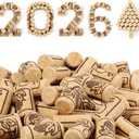 Qunclay 300 Pcs Natural Wood Wine Corks, Cork Stoppers for Wine Bottles, DIY Craft Projects, Homemade Bottling Leak-Resistant Bottle Closures (0.87" X 1.73",Straight)