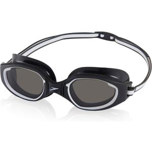 Speedo Unisex-Adult Swim Goggles Hydro Comfort (One Size, Black/Steel)