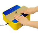 BinfeiMart | Kid-Safe Cardboard Cutting Toy for Ages 4+ | STEM Educational Electric Craft Tool with Lighted Scrap Drawer & Durable Aluminum Panel