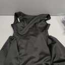 YMDUCH Women's Summer Sleeveless Crew Neck Backless A-line Mini Party Prom Dress Size M, Black