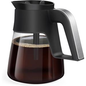10 Cup Ninja Coffee Pot Replacement for CM401 Ninja Coffee Maker, Glass Carafe with Lid Compatible with Ninja CF090 CF092 CM300 CM400 CM401 ect.
