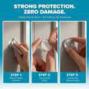 Strongest Wall Door Handle Stopper Set. 12 Pieces of Clear Rubber Door Knob, Round Wall Shield Cushion. Quiet Wall Protector for Door Handle. Guard Door Bumper Wall Protector Silencer - Self Adhesive
