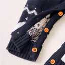 CIYCUIT Baby Boy Girl Christmas Outfit Newborn My First Christmas Onesie Sweater Clothes (6-12 Months, B2 Christmas Blue)