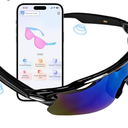 Bluetooth Sunglasses for Men Women - Smart Glasses with Open-Ear Speakers, Voice Assistant, Touch Control, UV400 Polarized Lens, Magnetic Charging, 5-6H Playtime for Cycling, Running, Driving, Golf