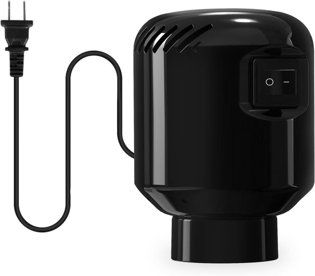 Electric Pump for Vacuum Storage Bags Travel Vacuum Pump for Various Vacuum Seal Bags Portable Vacpack Air Pump for Compression Clothing Blanket Luggage Black (Storage Bag Not Included)