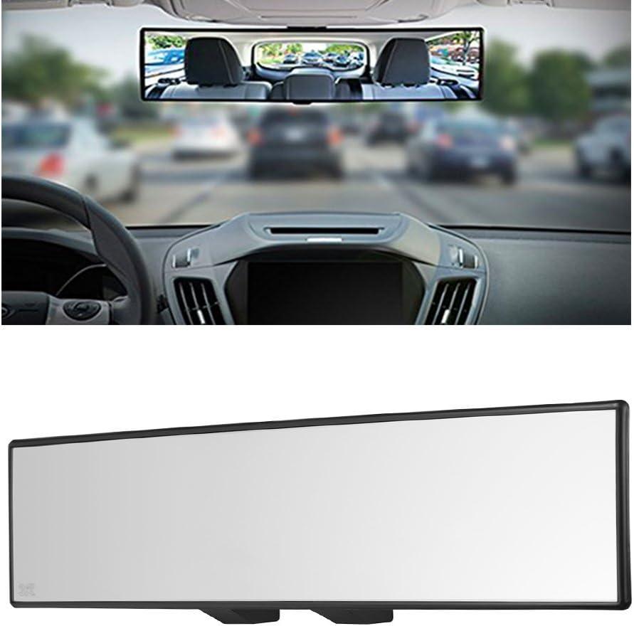 Car Rearview Mirrors,Yoolight Car Universal 12'' Interior Clip On Panoramic Rear View Mirror Wide Angle Rear View Mirror (12"L x 2.8" H)