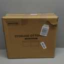 30-INCH Storage Ottoman Bench, Footrest with Storage, End of Bed Bench Coffee Table for Living Room, Bedroom, Entryway, Beige