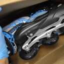Lightning Adjustable 4 Sizes Inline Skates with Full Light up Wheels, Large - Youth