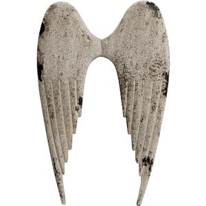 Antique Metal Angel Wings Wall Decoration - Indoor/Outdoor Wall Art for Home, Bedroom, Living Room, Garden, Memorial Day Sympathy Gift(S)