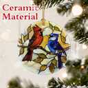 Cardinal & Blue Jay Ornament, Christmas Ornaments, Christmas Decorations, Holiday Decor Gifts for Family, Friends & Bird Lovers, Gift Exchange & Gift Idea, Giftbox Included