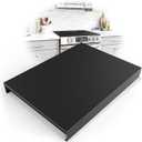 Stainless Steel Gas Stove Top Cover, Multi-functional Noodle Board, Cooktop Cover for Expanding Kitchen Space, Robust and Durable, 30"x 22"x2.7", Black