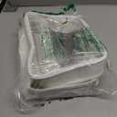 Oaque Clear Cosmetic Bag Double Layer Travel Toiletry Bag Clear Makeup Bag Case with 4 Compartments, Transparent Travel Bag for Toiletries, Large Toiletry Bag for Women Cosmetic Case (White, Large)