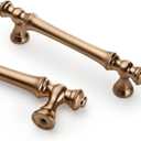 Asidrama 10 Pack 3.75 Inch(96mm) Champagne Bronze Kitchen Cabinet Handles,Brushed Brass Cabinet Pulls Kitchen Cabinet Hardware for Cupboard Gold Drawer Pulls