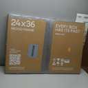 Homeforia 24x36 Poster Frame Wood, High End Natural Oak 24 x 36 Large Picture Frame with Mat 20 by 30, 24x36 Light Wooden Frames Matted to 20x30 Photo, 36x24 Frames, Tempered Glass, Wall Kit, Set of 1