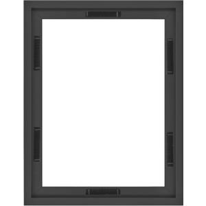 MCS Canvas Float Frames 12x16 Frame, Black Frame for Finished Canvases, Vertical & Horizontal Wall Hanging Large Frame with Adhesive for Canvas Paintings (1-Pack)