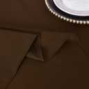 Brown Rectangle Tablecloth Waterproof Stain Resistant Wrinkle Free Square Table Cloth 210GSM Polyester Wipeable Table Cover for Party, Banquet, Indoor & Outdoor - Rectangular, 54 x 54 inch