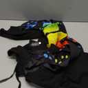 Halloween Women Cold Shoulder Butterfly Costume Halloween Outfit with Flexible Headband and Lace Mask Neon M