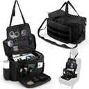 Patrol Bag organizer for Car Front Seat Law Enforcement Police Gear Organizer with Cup Holders Police Officer Duty Bag with Multiple Storage Space, Black