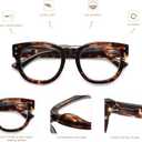 AMOMOMA 3 Pack Retro Oversized Reading Glasses for Women,Men,Men Blue Light Blocking Computer Readers Spring hinge AM6151