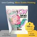 Colemoly Sublimation Paper 8.5x11, 300 Sheets Heat Transfer Paper for Any Inkjet Printer 125g with Thermal Sublimation Ink on Coated, Phone Cases, Light Fabrics, DIY Projects, T-Shirts, Mugs